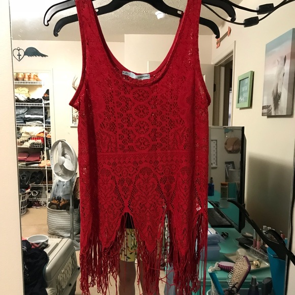 Maurices Tops - Lace fringe top